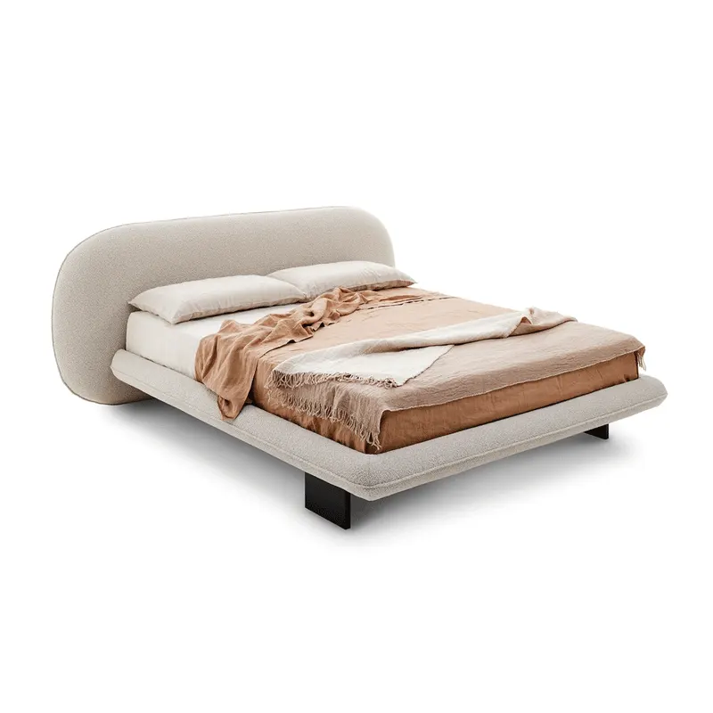 Awabi Padded Headboard Bed